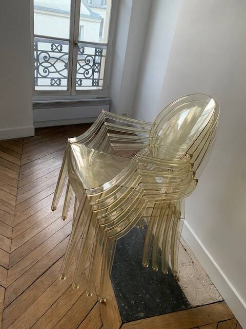 4 Kartell Louis Ghost Chairs