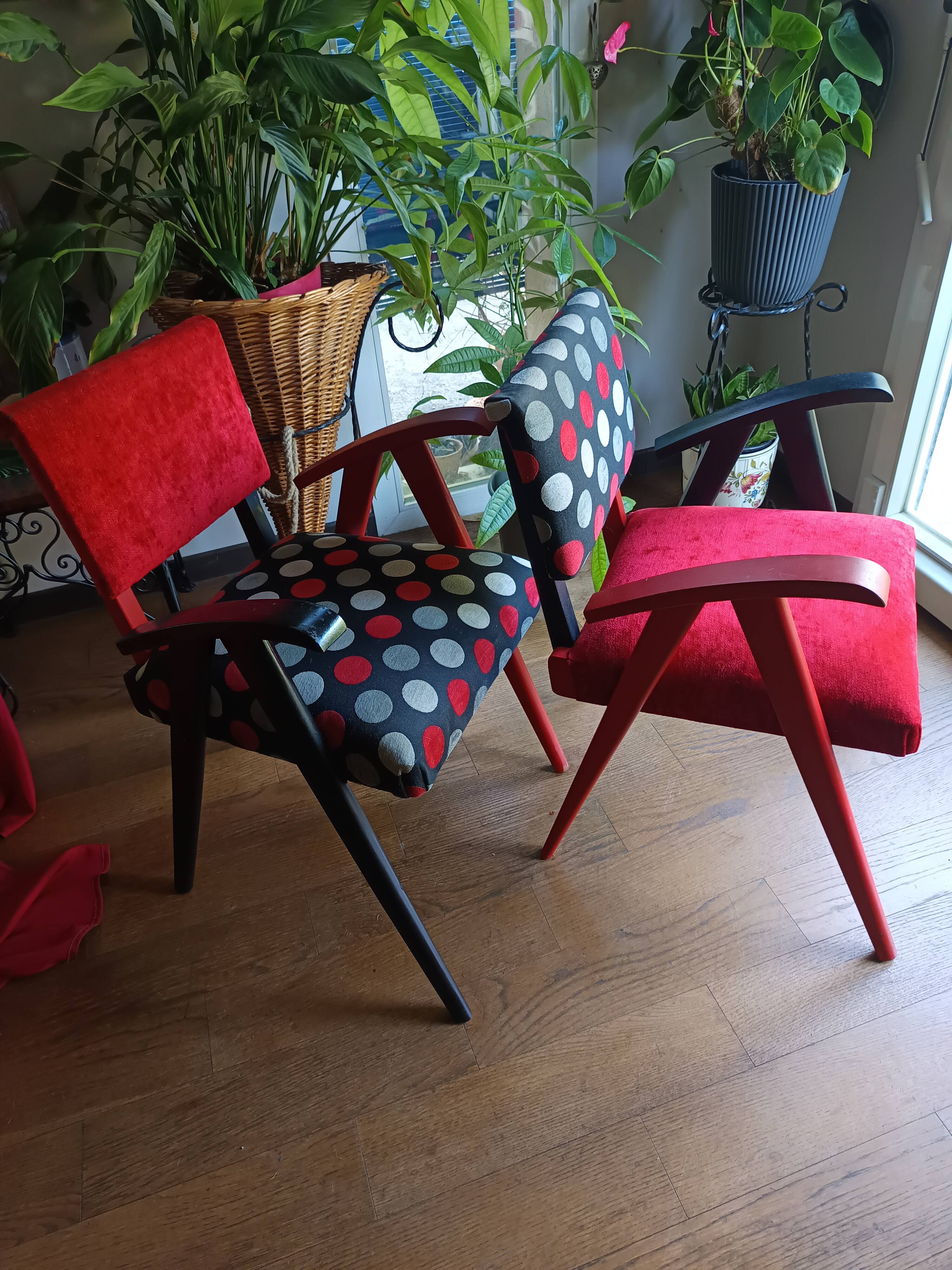 Paire de fauteuils rénovés, 1960
