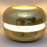 Luciano Frigerio Italian Table Lamp Vibrated Brass "Ballata Alta", 1974