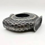 “Hammered Mother-of-Pearl” Vase / Cast Aluminum – 1980s
