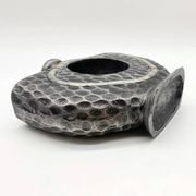 Vase « Martelé Nacre » / Fonte d’aluminium – 1980s
