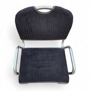 4 x black upholstery Castiglietta dining chairs by Castiglioni for Zanotta / Italy 1960s