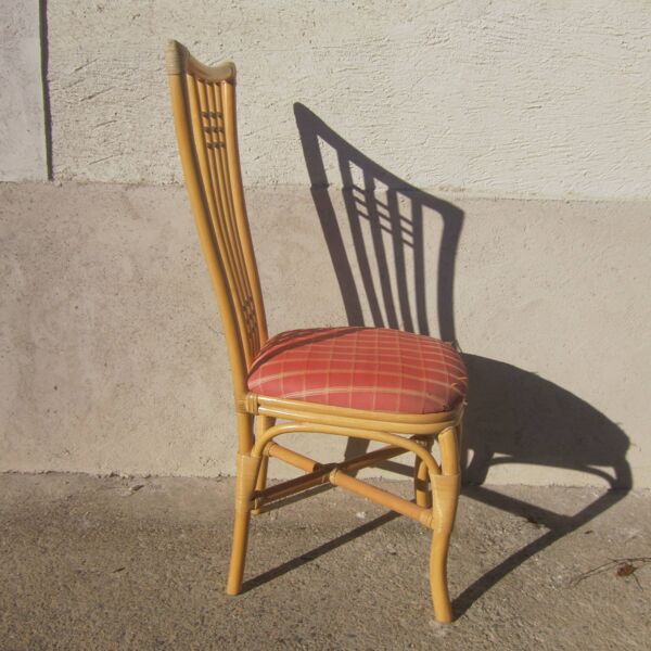 4 chaises en rotin