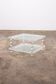 French Coffee Table Lucite and Glass Maison Romeo, 1970s