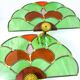 Pair of stained glass wall sconces
