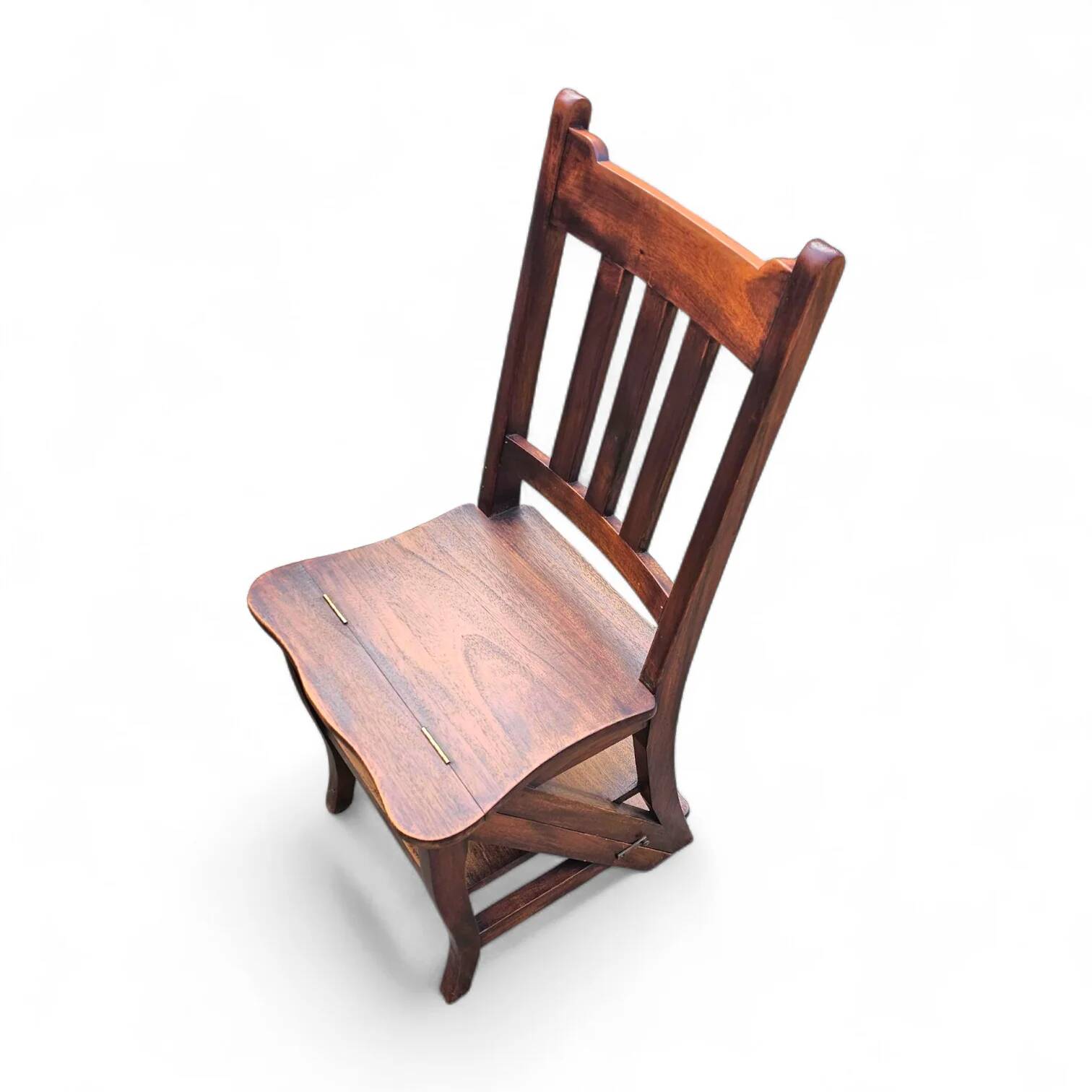 Franklin ladder chair / library chair / 4-step ladder chair / folding step stool chair