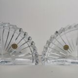Bookends in crystal art deco style