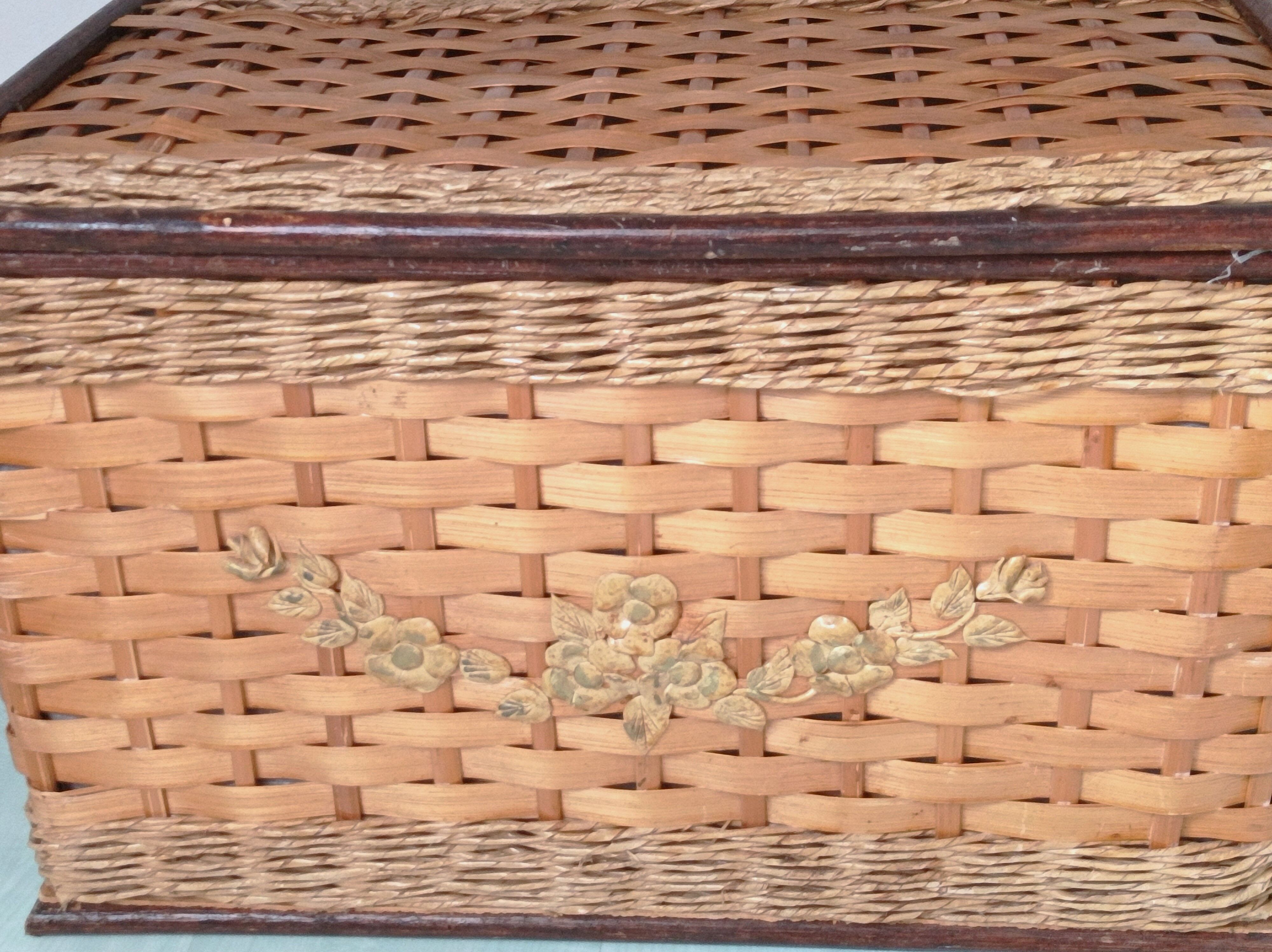 Rattan and wicker trunk