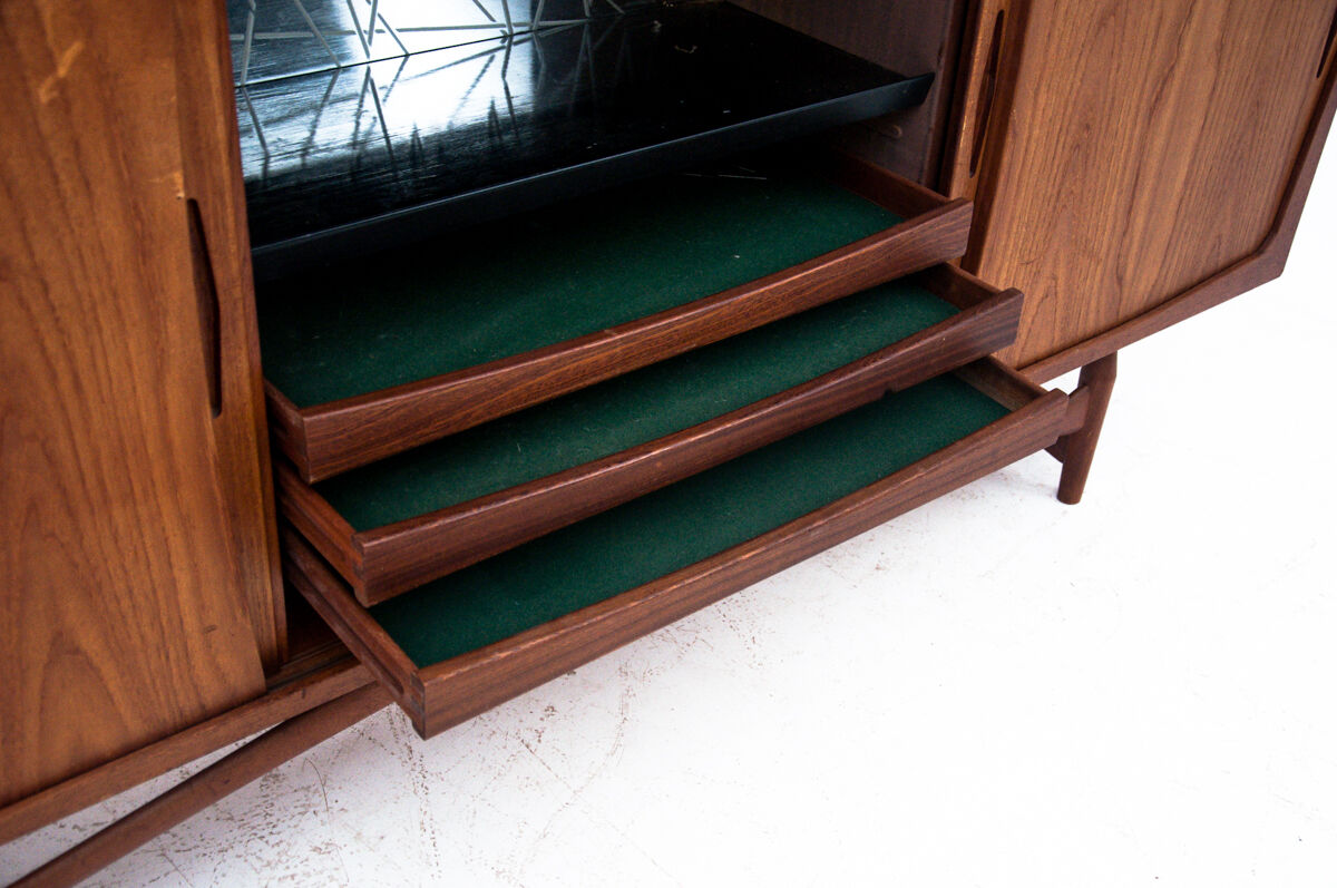 Teak highboard chest of drawers, Denmark, 1960s