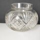 Cut crystal ball vase