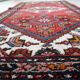 1920s Handmade Vintage Wool Medallion Rug, Red, 93 × 202 cm - 1C1292