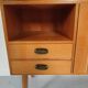 Scandinavian vintage wood and glass enfilade , 50s/60s