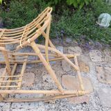 Rattan rocking horse