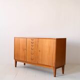 Scandinavian high sideboard with central drawers