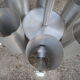 6-light aluminum chandelier