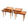 Pair of vintage 1960s asymmetrical bedside tables