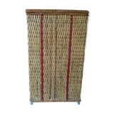 Wicker storage basket