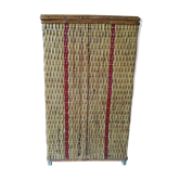 Wicker storage basket