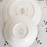 Italian porcelain serving platter and salad bowl: Swiss Landscape