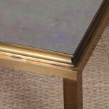 Square coffee table by Guy Lefevre for Maison Jansen, 1970.