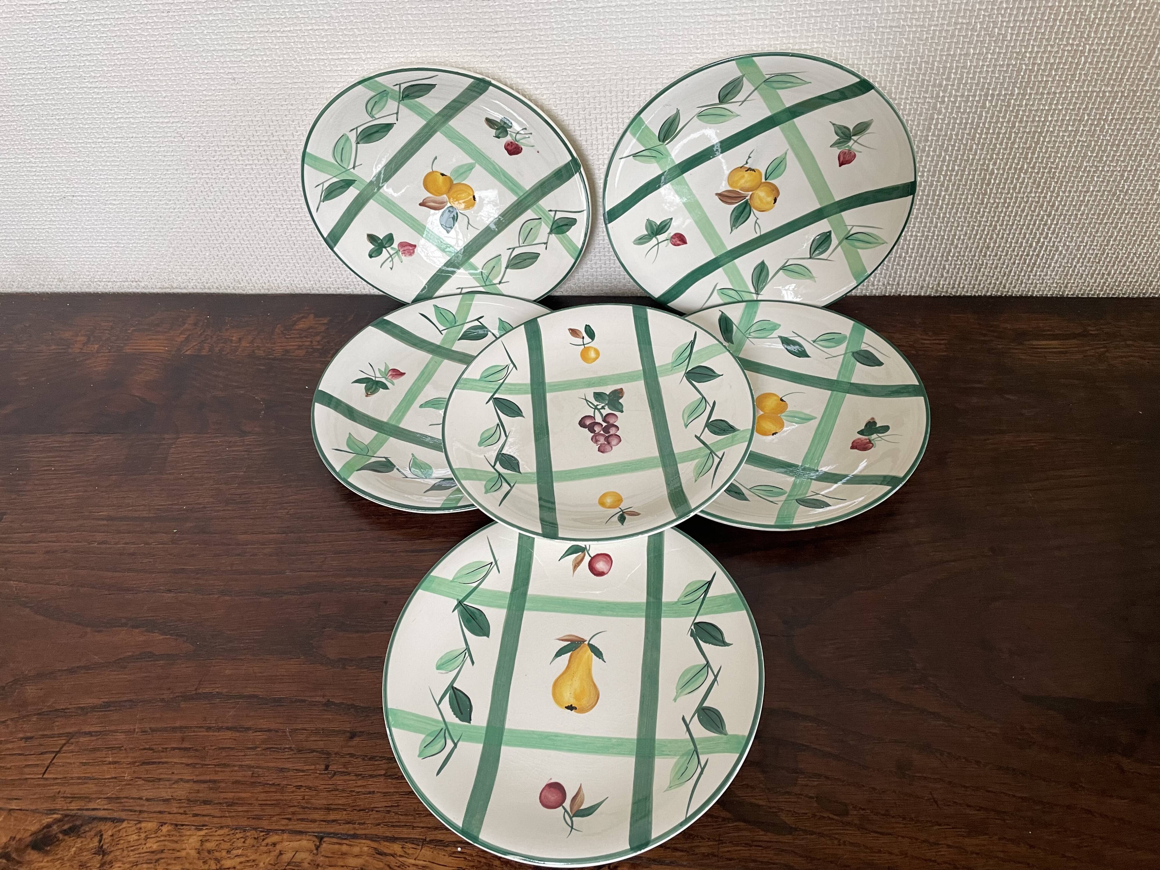 Longchamp dessert plates and oval dish