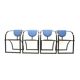 Set of 4 vintage postmodern dining room chairs Model ‘Cosinus’ by Karl Friedrich Förster for KFF Des