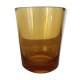 vintage amber brown thick glass