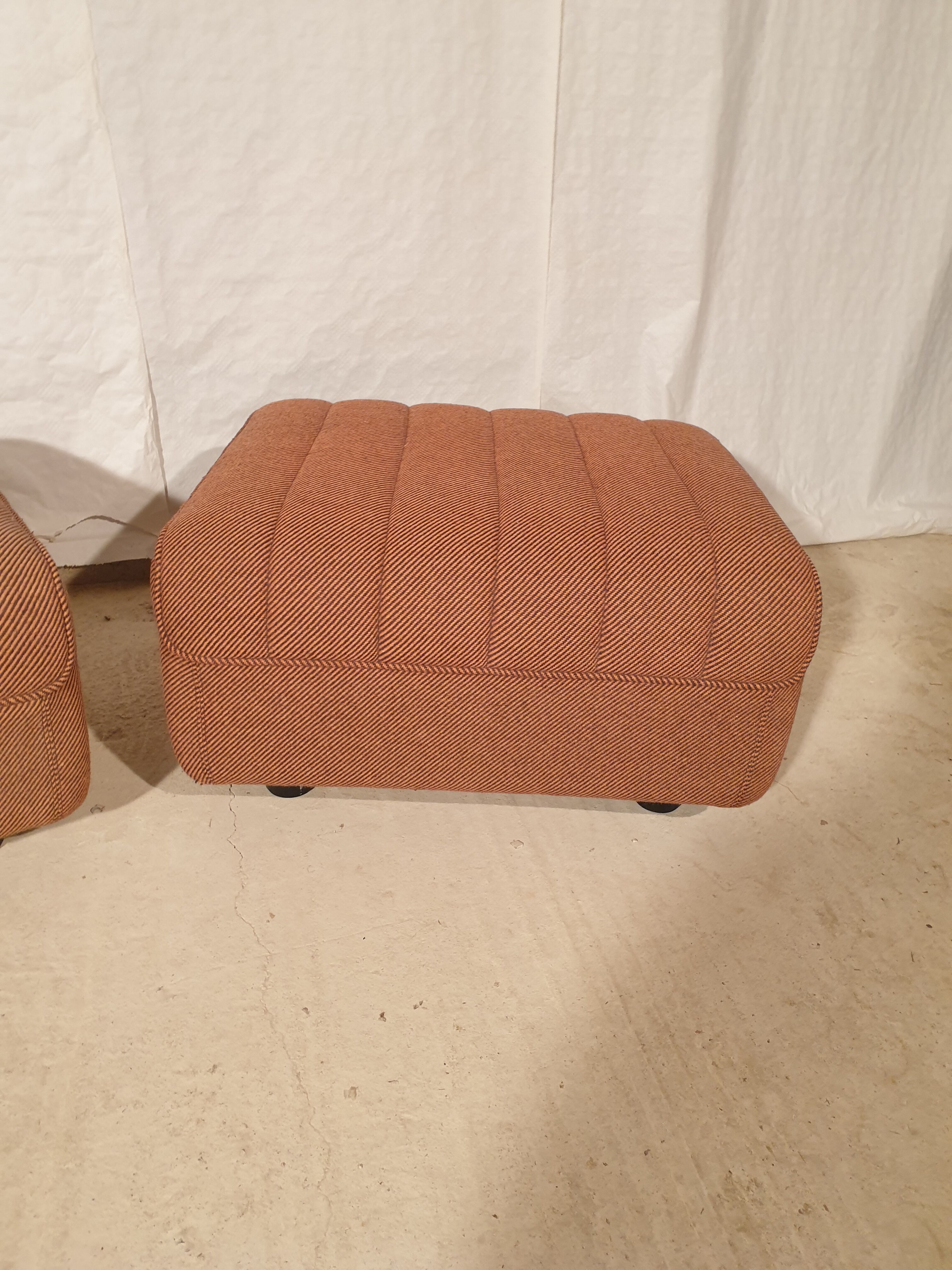 Pair of vintage ottomans