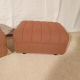 Pair of vintage ottomans