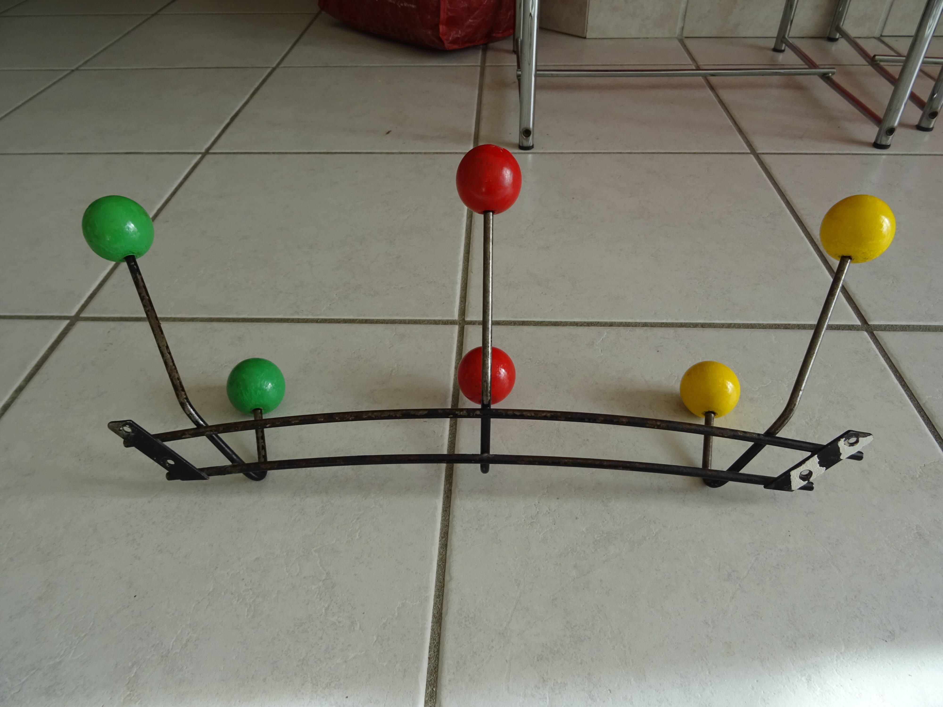 Vintage wall coat rack year 50/60