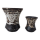 2 vases en grès