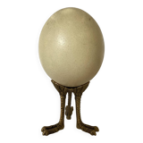 Ostrich egg on tripod base
