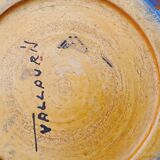 Vallauris ball vase. Signed LG