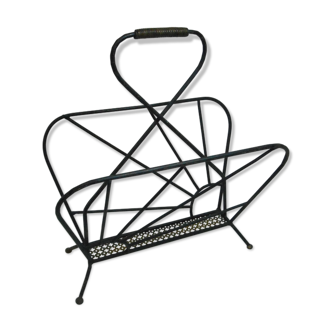 Vintage metal magazine holder