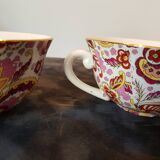 Hand-painted Gien cups