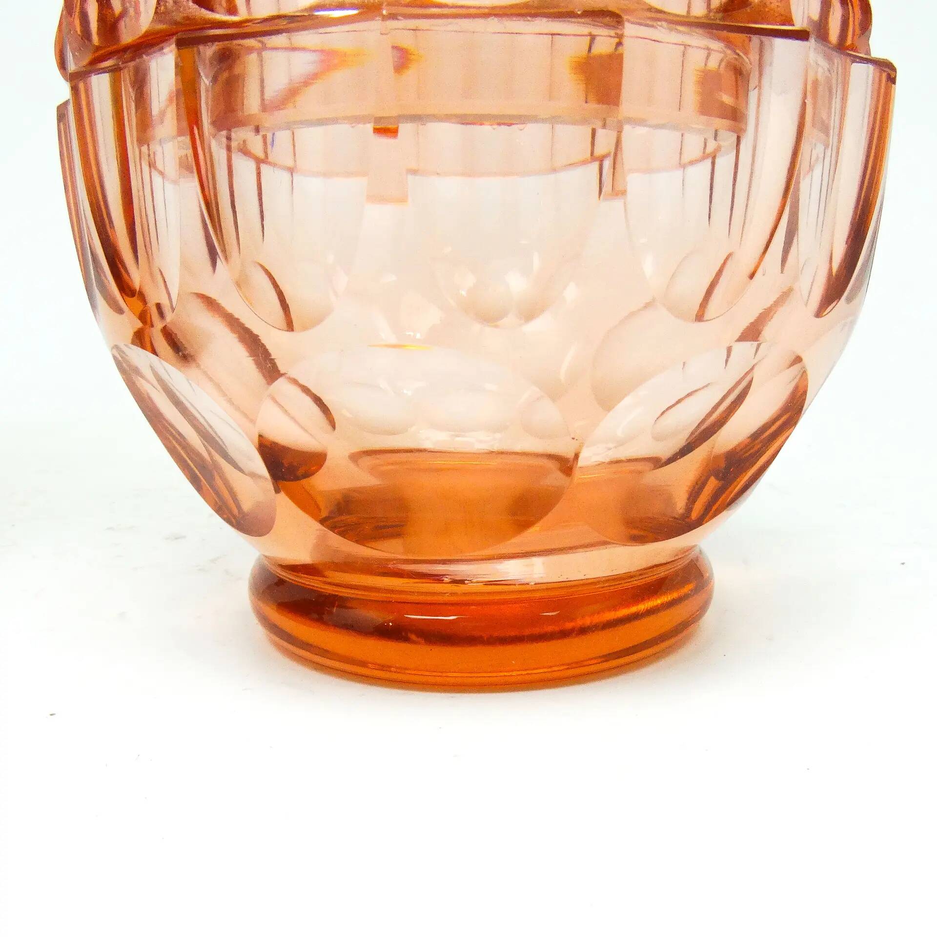 Art Deco bonbonniere, crystal, Moser, Czechoslovakia, 1930s