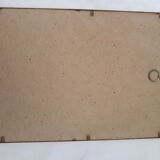 ancient bird brass frame lithograph