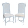 Pair of blue lay chairs