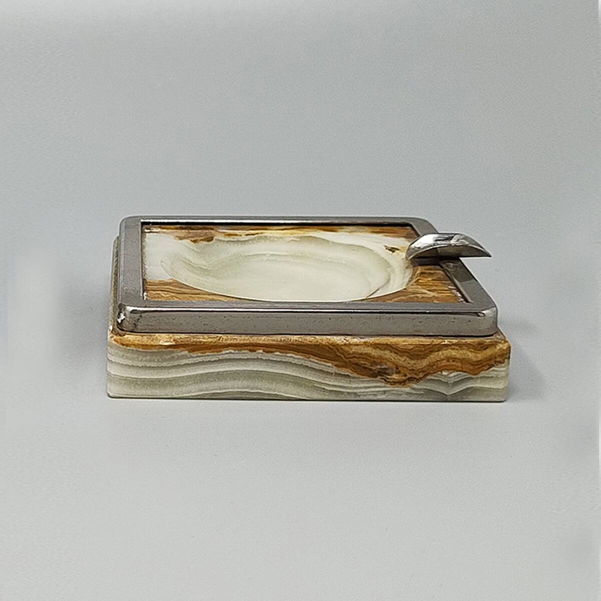 1960s Gorgeous Smoking Set in Onyx. Made in Italy