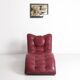 Italian leather chaise longue by Contempo