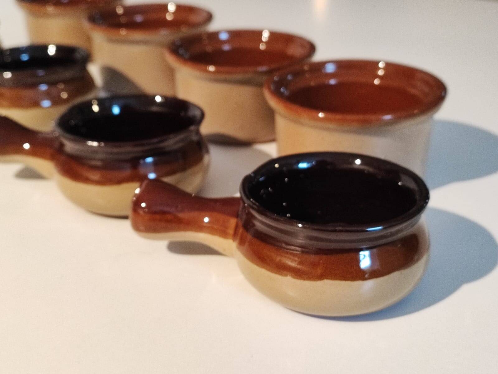 Vintage stoneware ramekins and casseroles