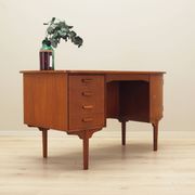 Teak desk, Danish design, 1970s, designer: H.P. Hansen, manufacturer: Rande