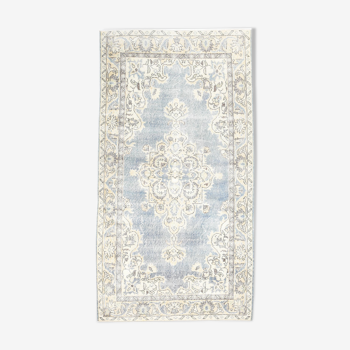 Classic soft blue carpets 216x117cm