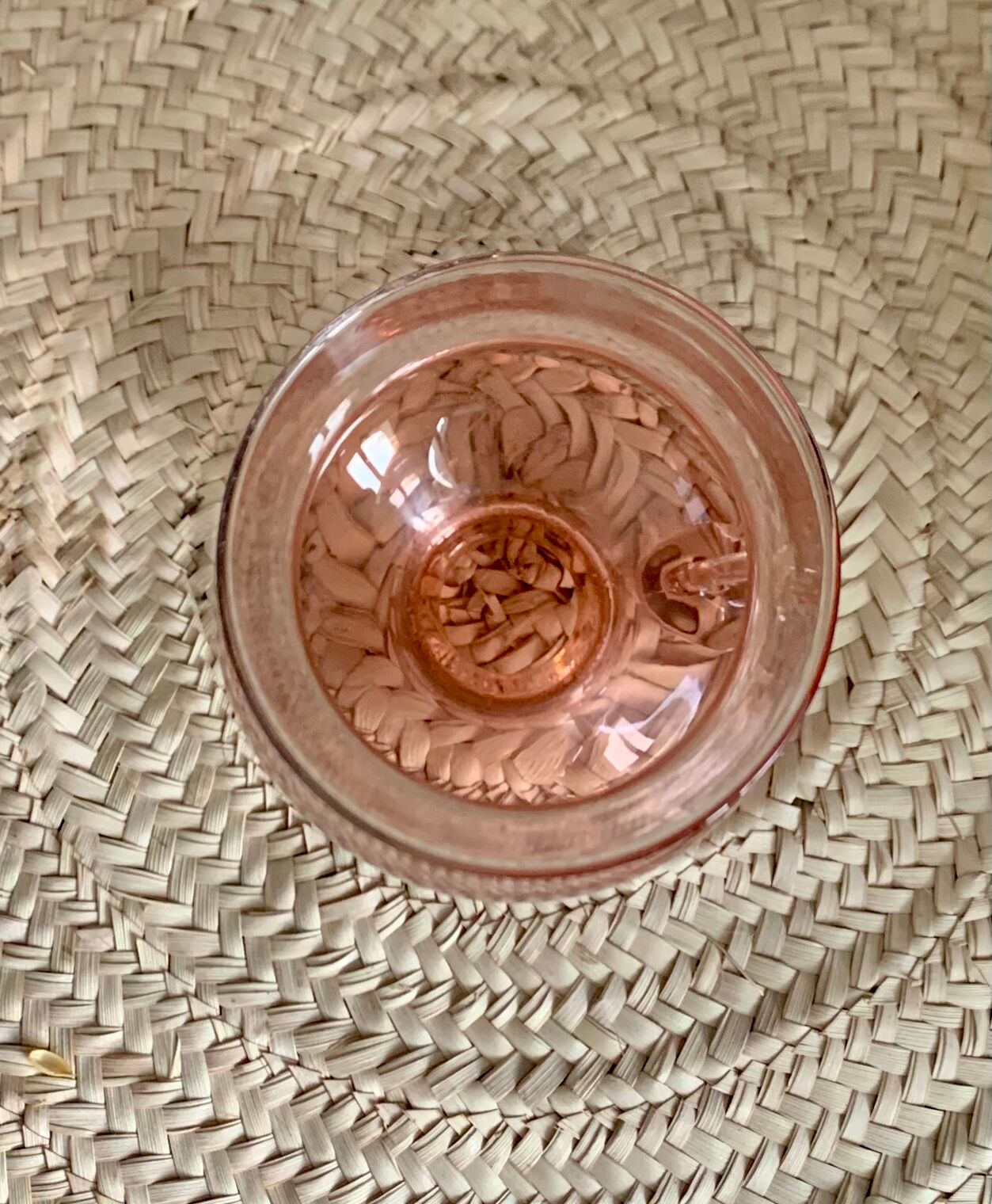 A good glass/or a pink glass lamp from the 1950s