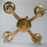 Vintage chandelier 1950 aluminum