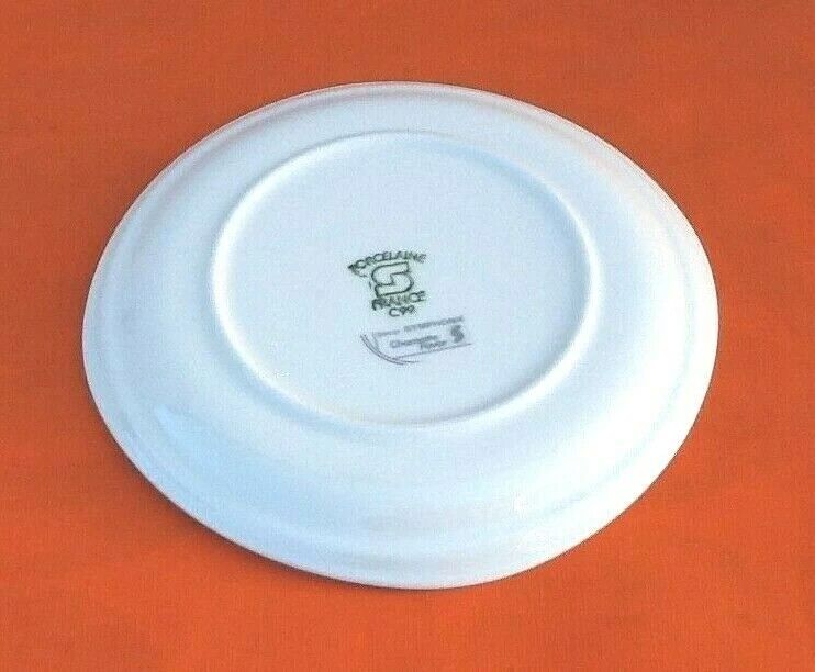Suite of 6 cheese plates / dessert porcelain décor symphony