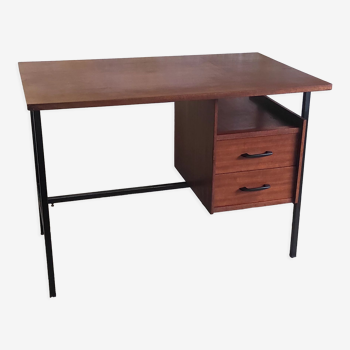 Modernist metal and wood desk by Seducta – 50s/60s