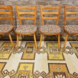 Set of 4 bistro chairs 1960