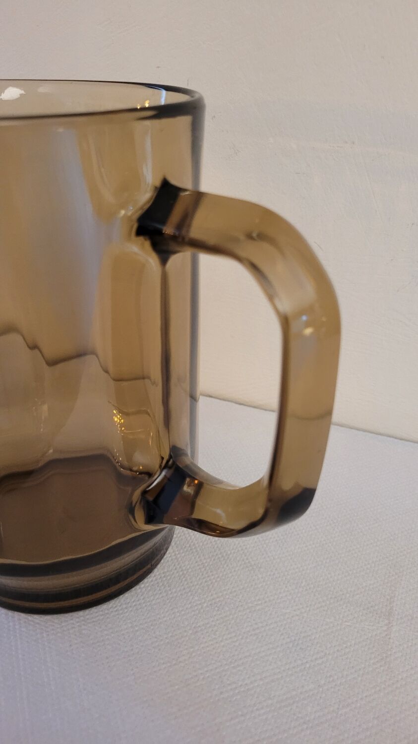 70's glass pitcher