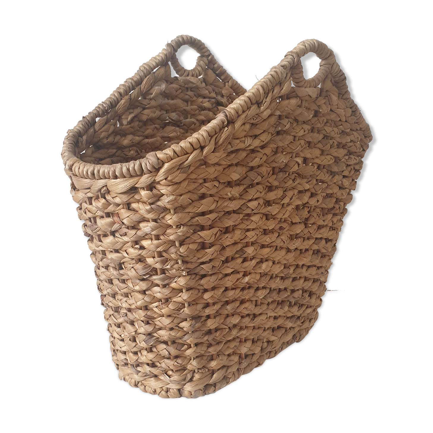 Vintage wicker magazine holder